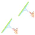 thumbnail image 1 of Electronicheart Window Glass Scraper Cleaning Wiper Mirror Washer Shutters Dust Remover Green 2PCS, 1 of 6