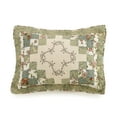 thumbnail image 3 of Modern Heirloom Olivia Green Decorative Pillow, Square, 3 of 5