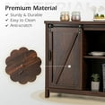 thumbnail image 6 of SUGIFT Freestanding Kitchen Buffet Storage Cabinet with Sliding Barn Door, 6 of 10