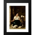thumbnail image 2 of Luis Cadena 14x18 Black Modern Framed Museum Art Print Titled - Woman Spinning (Hilandera) (1859), 2 of 5
