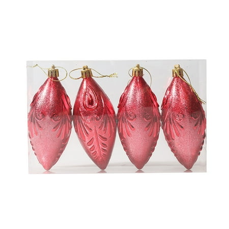 

Eastshop 4Pcs Christmas Tree Pendants Pine Cone Decorative Adorable Multipurpose Hanging Christmas Tree Decoration for Party