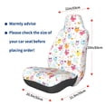 thumbnail image 3 of Wukai Cute Owl Full Set Car Seat Covers with Soft Padding Universal Auto Front Seats Protector and Cushion Mat, 3 of 5