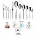 thumbnail image 5 of Stainless Steel New Stribes Serving Spoon Set Of 2 Pieces, Silver | Dishwasher Safe, 5 of 5