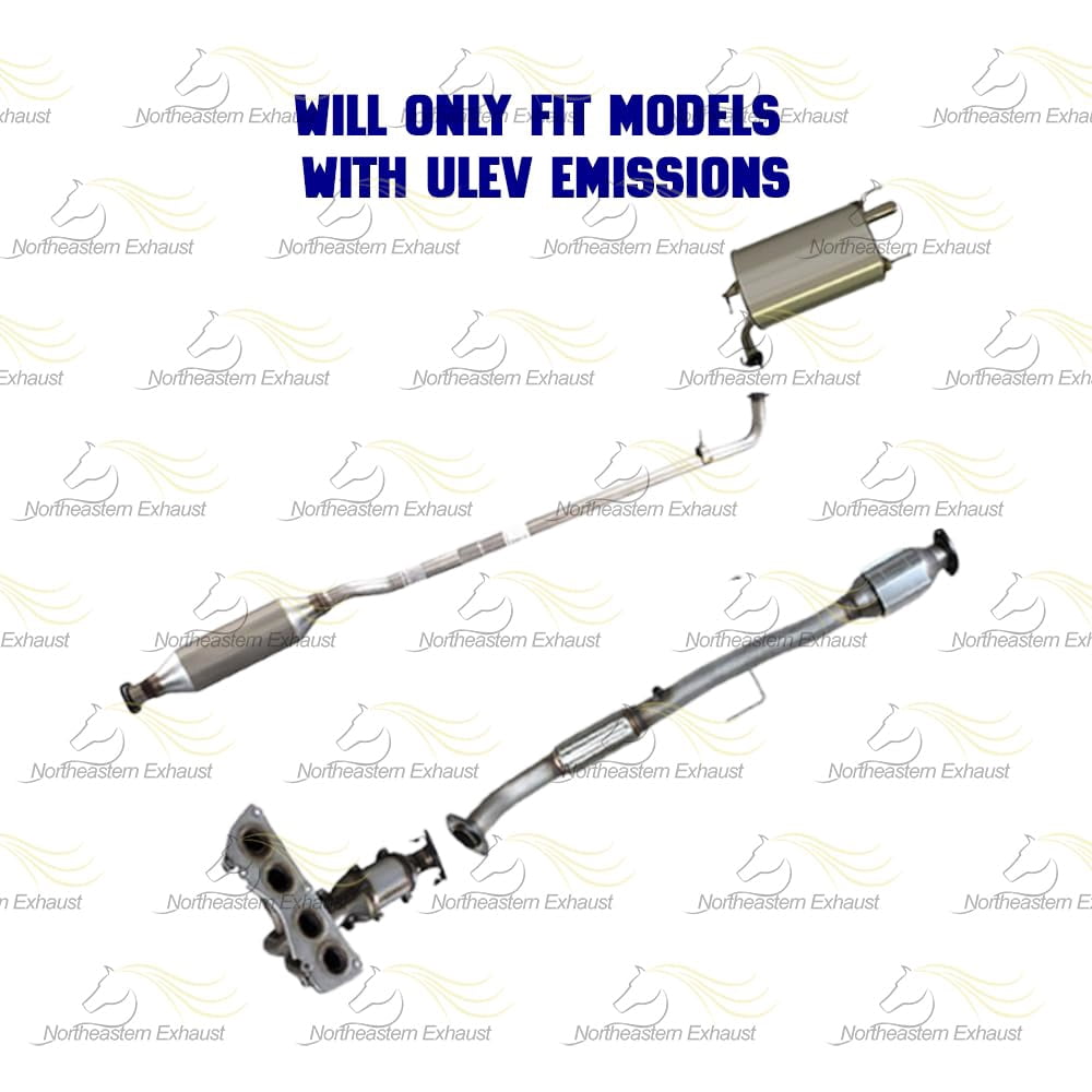 Northeastern Exhaust Manifold Catalytic Converter, Resonator & Muffler Fits 2010-2011 Toyota Camry 2.5L - Direct Fit EPA-Approved | Stainless Steel Complete System