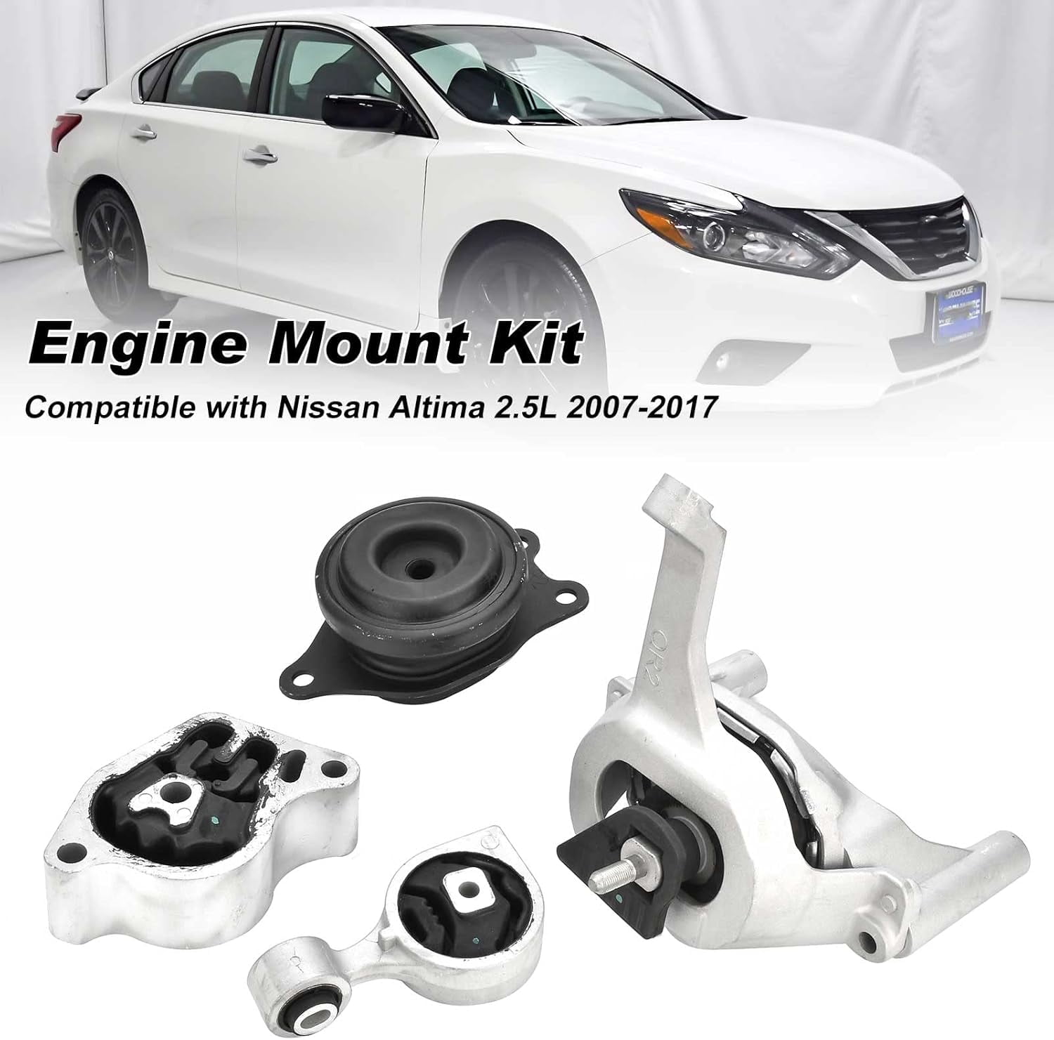 Engine Motor Mount Set Compatible with Nissan Altima 2.5L 2007-2017 Auto Transmission Motor Mount Replace A4350 A4353 A4340 A4339