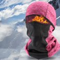 thumbnail image 3 of Pasamontañas Gorros de invierno Impermeable a prueba de viento Mascarilla facial Cómoda Cálida Calentador de cuello suave para esquiar Pesca al aire l Vino rojo Soledad Gorros de invierno pasamontañas, 3 of 5