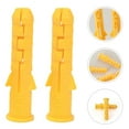 thumbnail image 6 of Ortofally 200pcs Ribbed Plastic Anchor Wall Expansion Tube For Drywall Maintenance, 6 of 10