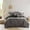 Grey#2, variant on King Size Bed In A Bag, 7 Piece Micro Corduroy Comforter Set Grey Cal King, Grey Cotton Bedding Set,Polyester Bed Sheet Set, Household Supplies & Décor Bedding Bedding Sets