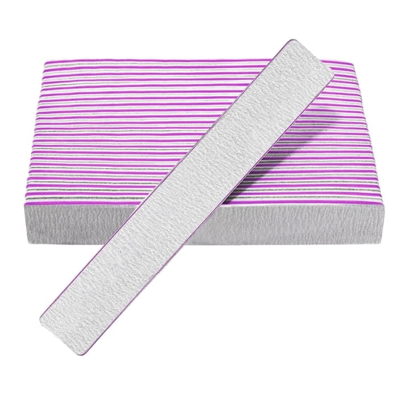 Lima de uñas de grano 100/180, limas de uñas lavables de doble cara, herramientas de manicura reutilizables profesionales para gel de extensión de uñas polivinílico y uñas acrílicas