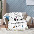 thumbnail image 3 of LHSHID Christian Gifts for Women Religious Gifts for Women Catholic Bible Verse Blanket Inspirational Spiritual Scriptures Religious Soft Throw Blanket Birthday Gifts for Women 60x80in, 3 of 6