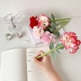 thumbnail image 7 of Under $5 FEOLGEHLY 2Pcs Medium Point Black Gel Pen, 0.7mm Plastic Simulation Flower Pen, Smooth Writing Pen for Office, Journaling, Home & Daily Note Taking, 7 of 7