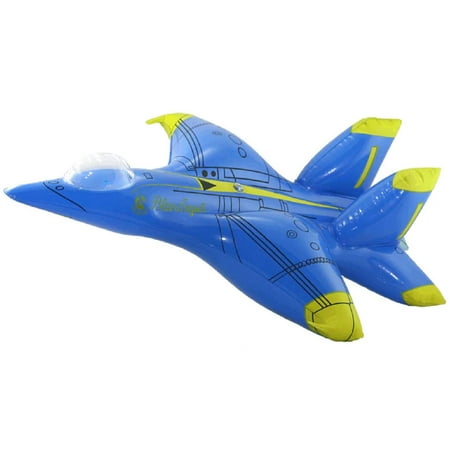 Wowtoyz Inflatable F/A-18 Hornet Blue Angels Model Building Kits, Blue, 25"