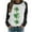 Black-6, variant on St Patricks Day Shirt for women Spring Patchwork St. Patrick's Day Printed Long Sleeves Round Neck Casual Tee Tops