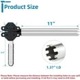 thumbnail image 2 of Grill Mount Rod Holder Mount for Boat Marine Rectangular Grills/Single Mounting Bait/Filet Tables/Boat Cutting Board, All-Angle Adjustable Level Table Mounting,for Fishing Boat BBQs Barbecue, 2 of 6