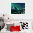 thumbnail image 5 of Nawypu Beautiful Scenery Landscape Northern Lights Aurora Borealis in Norway - Canvas Art Wall Art, 5 of 6