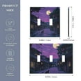 thumbnail image 2 of Yayeee Toggle Light Switch Wall Plate 2-Gang 4.56"x4.48" Decorative Outlet Cover, Purple Street, 2 of 7