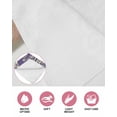 thumbnail image 6 of Happy Easter Rabbits Kitchen Dish Towels for Drying Dishes Set of 2, Spring Daisy Purple Silhouette Wooden Grain Waffle Weave Microfiber Hand Tea Bathroom Towels Quick Dry & Absorbent Towel 12x12, 6 of 7