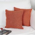 thumbnail image 2 of Paquete de 4 Fundas de Cojines 45x45cm Funda de Cojín de Lino 45,7x45,7cm Funda de Almohada Decorativa Cuadrada, con Cremallera Invisible para Sofá Cama Coche Oficina Naranja ER, 2 of 5
