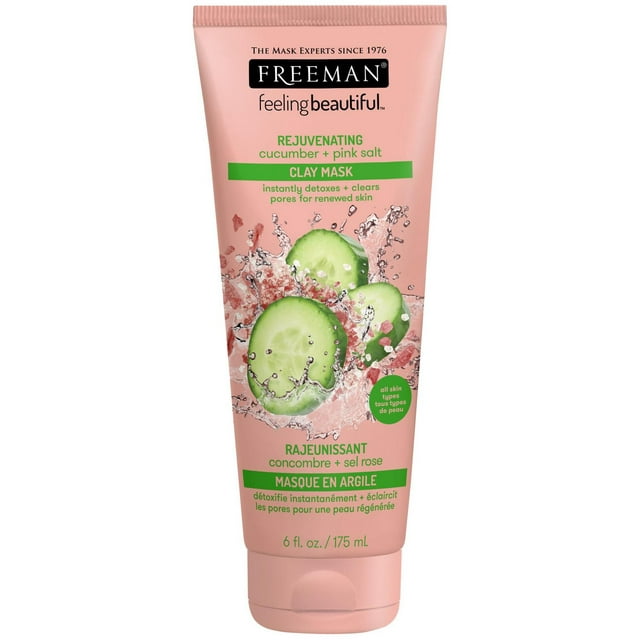 Freeman Feeling Beautiful Rejuvenating Cucumber + Pink Salt Clay Mask
