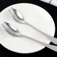 thumbnail image 2 of Outdoors Tools Salad Creative Portable Fork Spoon Stainless Steel Dual-purpose Spoon One Picnic Spoon, 2 of 8