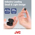 thumbnail image 3 of JVC Compact True Wireless Headphones with Active Noise Cancelling, Low-Latency Mode for Gaming and Movies, Bluetooth 5.2, Long Battery Life (up to 21 Hours) - HAA30TB (Black), Small, 3 of 6
