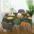 thumbnail image 6 of 60"x90" Thanksgiving Pumpkin Tablecloth, Waterproof Washable Polyester Square Table Cover Durable Tablecloth for Kitchen Dining Table Party Decor, 6 of 7