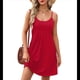 thumbnail image 1 of Vestidos de Verano para Mujer, con Tirantes Finos Ajustables, para Vacaciones en la Playa, Informales, Bonitos, con Bolsillos Rojo XL, 1 of 9