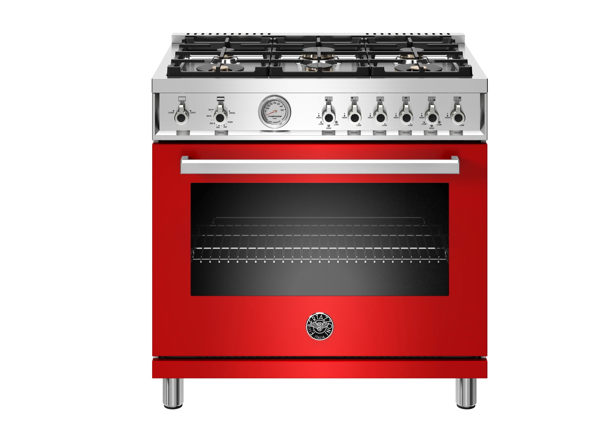 Bertazzoni Prof366gast Professional Series 36" Wide 5.9 Cu. Ft. Free