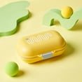 thumbnail image 4 of Travel Soap Case, Waterproof Portable Container with Ventilated Lid, Cute Bath Accessory for Hotels, Gym, Compact Toiletry Storage Solution Yellow 4.52x2.95x1.88'', 4 of 6