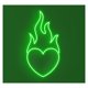 thumbnail image 1 of Corazón En Llamas, Luz De Neón LED, Decoración Para Fiestas Casa, Sala Juegos, Dormitorio, Bar, Estar, Cumpleaños, Pared, 40cm, 1 of 2