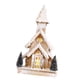 thumbnail image 2 of Iglesia de madera con nieve para Navidad, casa con luz cálida, adorno de escritorio, centro de mesa de Navidad, 40 x 19 cm, para decoración del hogar, 2 of 9