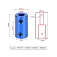 thumbnail image 3 of MYG Aluminum Flexible Shaft Coupler Coupling Bore 3D-Printer Part Blue Stepper Motor, 3 of 9