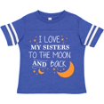 thumbnail image 3 of Inktastic I Love My Sisters to the Moon and Back Boys or Girls Toddler T-Shirt, 3 of 5