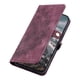 thumbnail image 5 of For Samsung Galaxy S25 Edge Wallet Case Leather Phone Cover Skin Feel Totem Imprinted - Black, 5 of 5