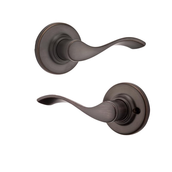Kwikset Balboa Venetian Bronze Steel Passage Lever 3 Right or Left Handed