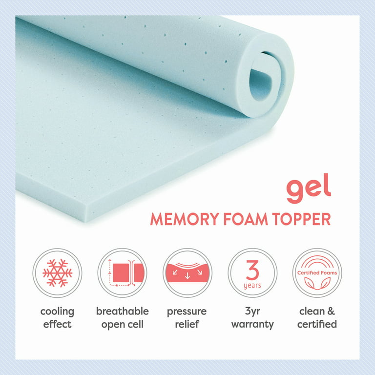 1.5-4 Cooling Gel Ventilated Memory Foam Topper — Best Price Mattress