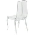 thumbnail image 3 of Crystal Ice Stacking Chair with Full Back Vertical Line Design, 3 of 5