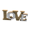 thumbnail image 3 of Letrero de amor recortado, adorno duradero, letrero de madera con para decoración de mesa, estante de aniversario de boda de granja, 3 of 9
