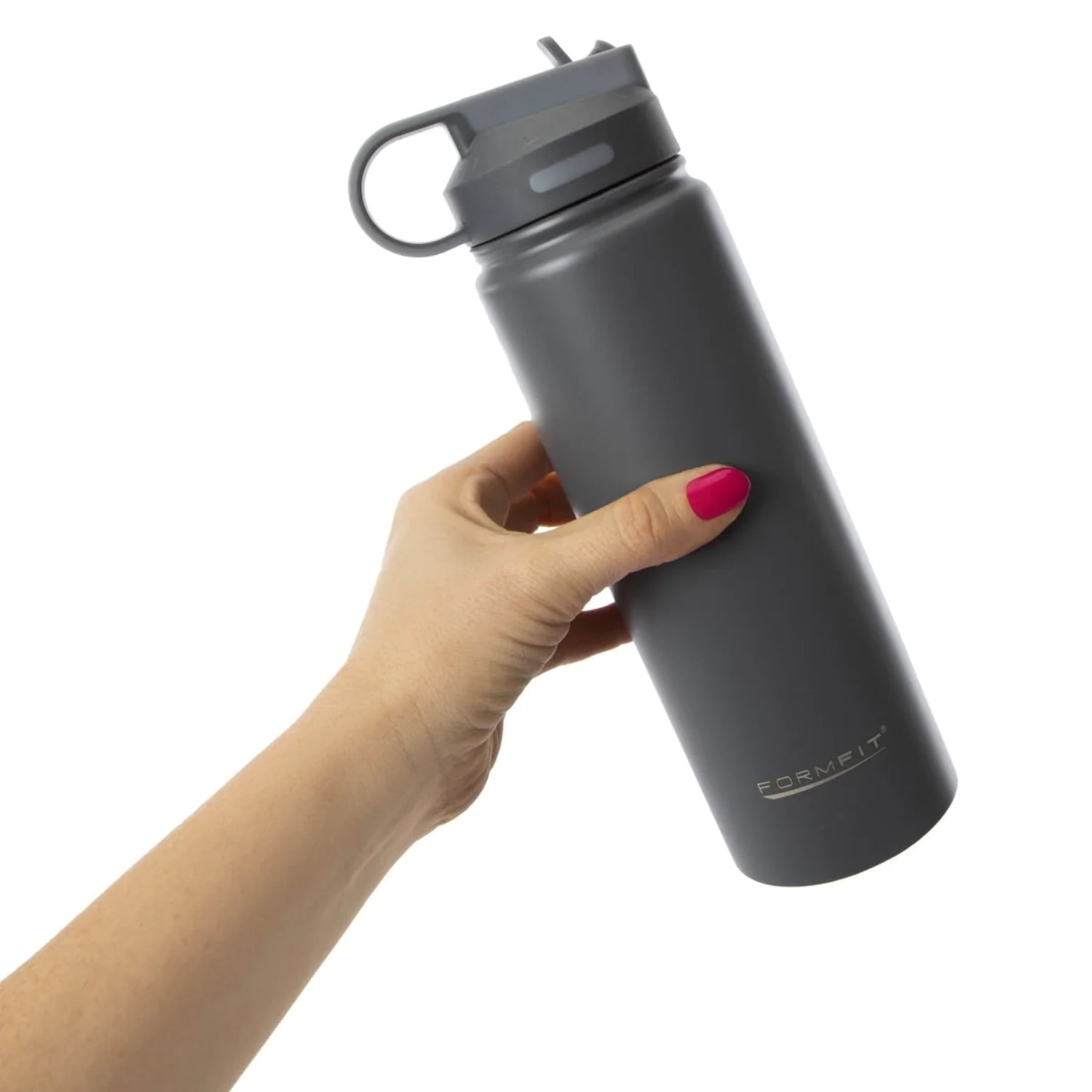 GCP Products 32Oz Radiant Push Button Water Bottle With Straw