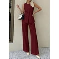 thumbnail image 3 of PRETTYGARDEN Women's 2 Piece Sets Summer Work Clothes Sleeveless Blazer Vest Pants Suits Spring Business Casual Outfits, 3 of 7