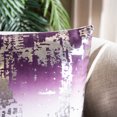thumbnail image 4 of Safavieh Rensia Abstract Decorative Pillow, 12" x 20", Purple/Silver, 4 of 5