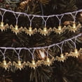 thumbnail image 4 of Christmas Lights Icicle And Clear Warm Lights Cord Outdoor Bat Light String Decoration Light 10 LED Battery Type 1.5M, 4 of 5