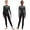 Black, variant on iiniim Girls Full Body Gymnastics Unitard Long Sleeve Dance Leotard Sparkly One Piece Athletic Bodysuit White 6