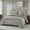 Grey, variant on Viscose from Bamboo-Cotton Blend 3pc Duvet Cover Set (Full/Queen, Solid Periwinkle) Soft and Breathable Comforter Cover with Shams