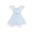 thumbnail image 3 of Kensie Girl Short Sleeve Embroidered Mesh Special Occasion Dress, Sizes 4-16, 3 of 7