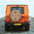 thumbnail image 4 of Haiem Spare Tire Cover , Wheel Cover with Traditional Tribal Aztec printed, Camper Spare Tire Cover Fit for Jeep Wrangler Rv SUV Truck Travel Trailer-15 inch, 4 of 8