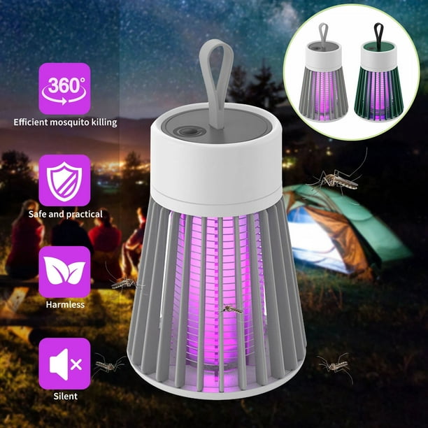 Bug Zapper Rechargeable Mosquito, Fly Killer Indoor Light with Hanging