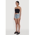 thumbnail image 2 of Women's Almost Famous Frayed Hem Denim Micro Shorts, 2 of 4