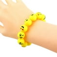 thumbnail image 3 of Happy Smiley Face Yellow Stretch Bracelet Jewelry, J-205-SF, 3 of 4