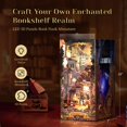 thumbnail image 2 of Juego de rompecabezas de madera para libros FUNPOLA Magic Night Alley con LED, 2 of 6